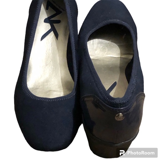 Anne Klein Sport Womens Wisher Pumps Navy Wedges Size 9 - Picture 9 of 9
